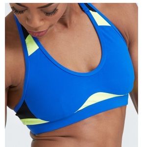 Jo and Jax Blue and Yellow Warrior Sports Bra